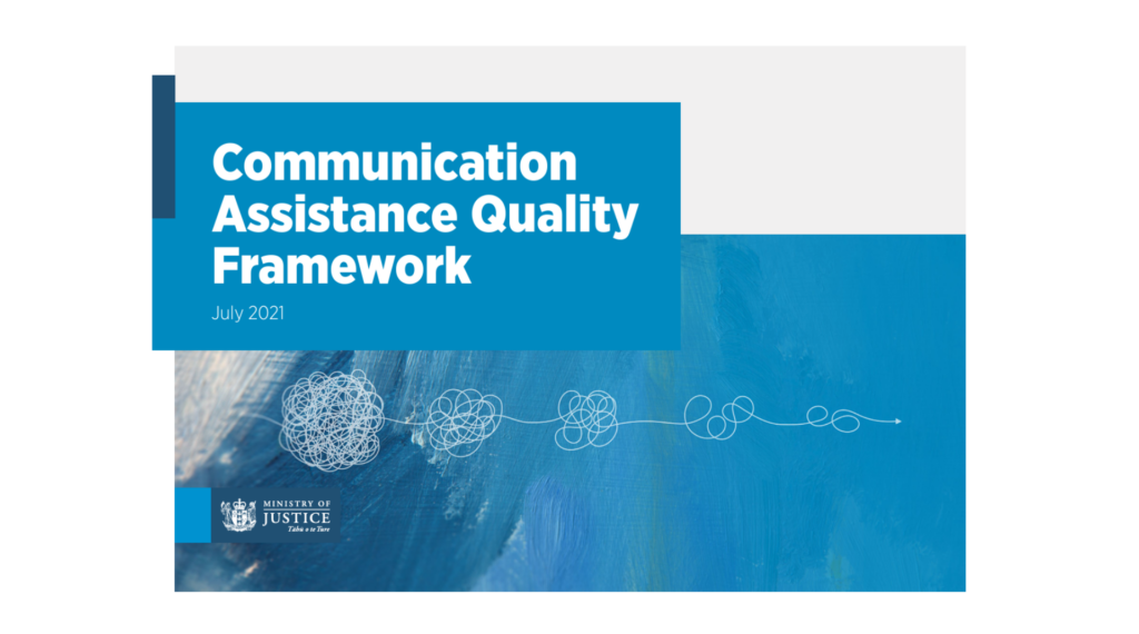 Communication Assistance Quality Framework