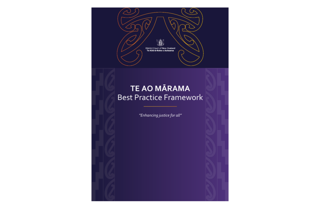 Title page of Te Ao Mārama - Best Practice Framework